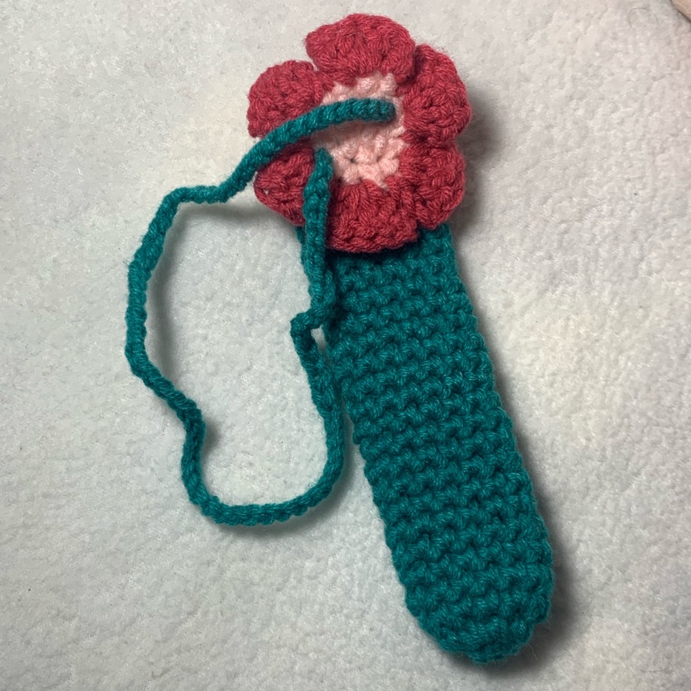 Crochet Flower Lip Gloss Case